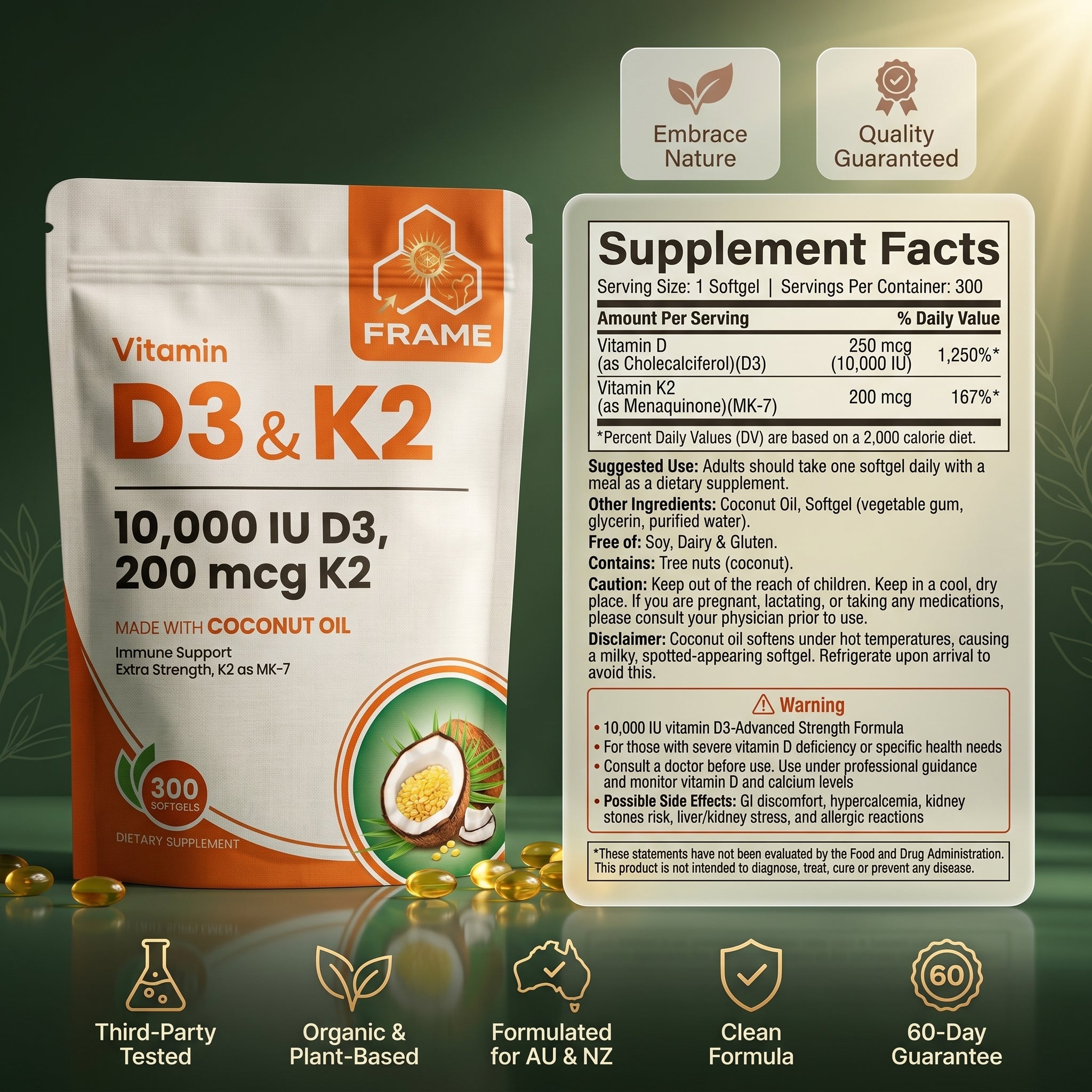 D3 Frame FRAME™ | Complete D3+K2 Complex