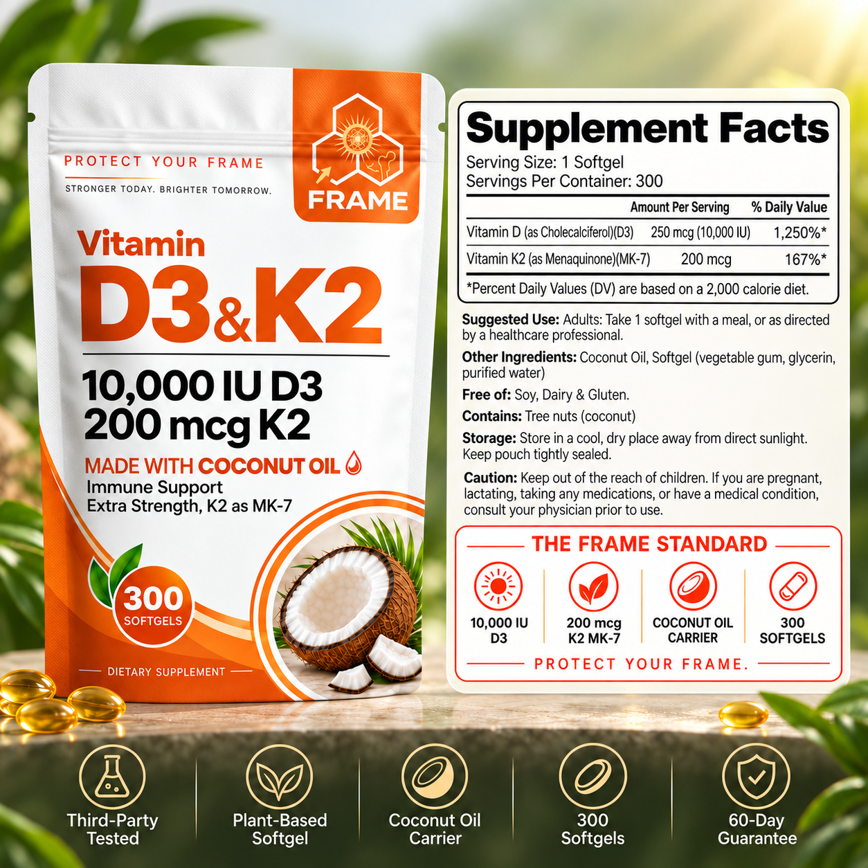 FRAME™ | Complete D3+K2 Complex