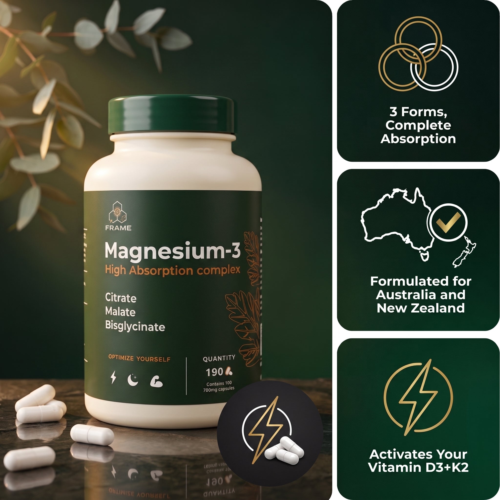 FRAME™ | Magnesium 3 in 1 Complex